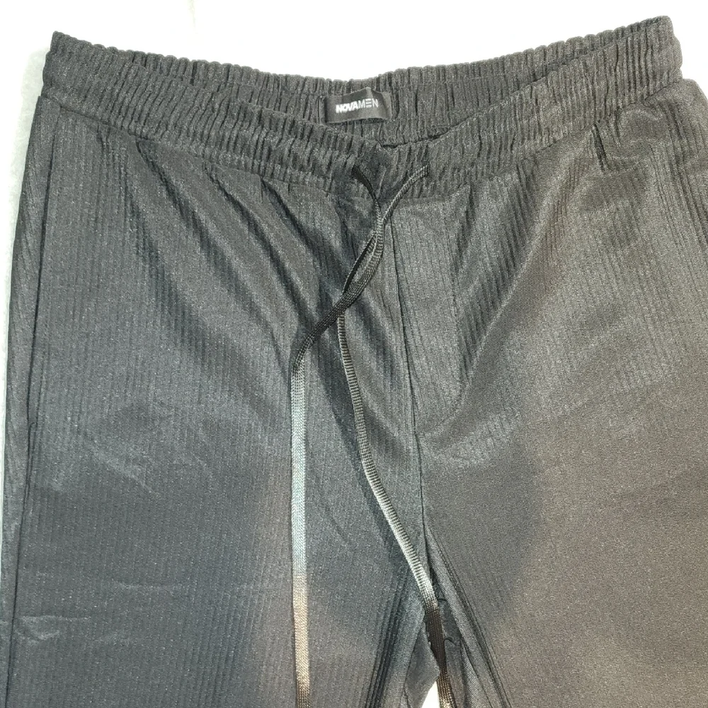 Men's Classic Black Joggers with Drawstring